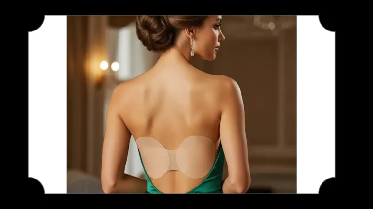 Strapless backless invisible Diva pusp Bra under evening gown for seamless look