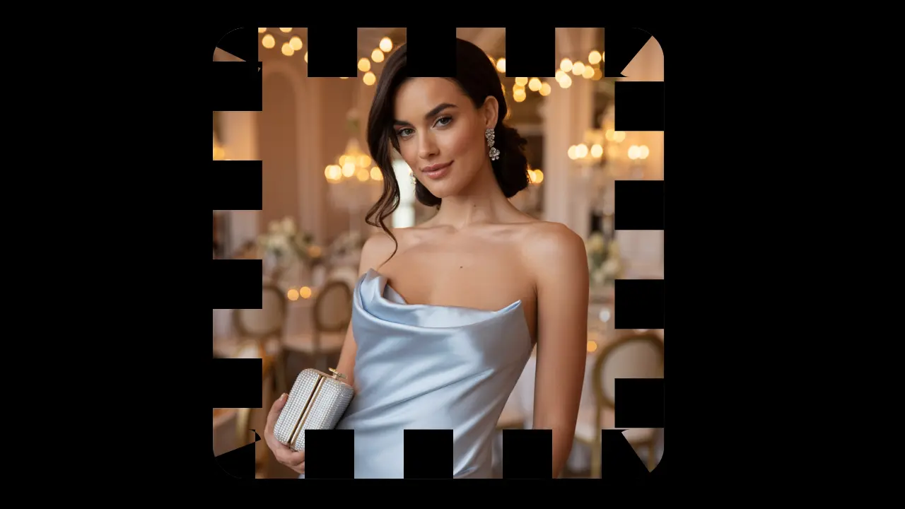 wedding guest strapless look