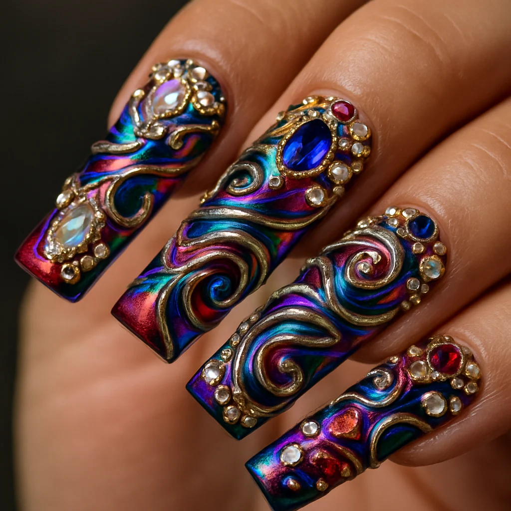 3D Embellishments nails