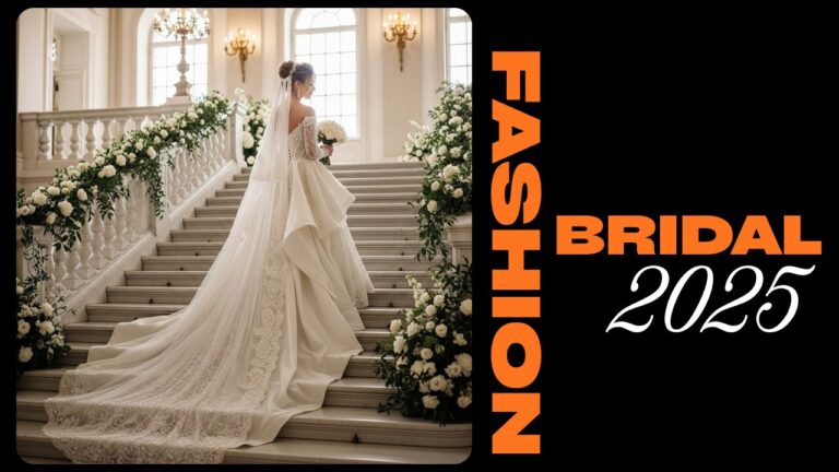 Bride in a luxury bridal gown, 2025 couture style