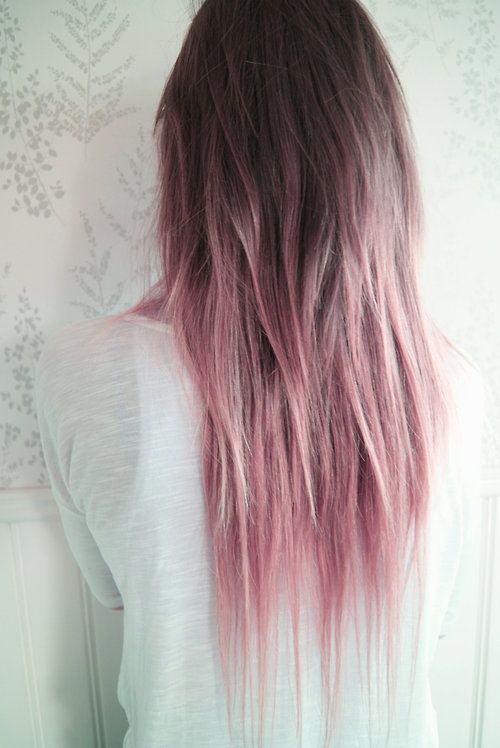 Pastel or vivid ombre hair featuring pink, lavender, peach, blue, or green ends against a darker base — modern look inspired by Wecasa.