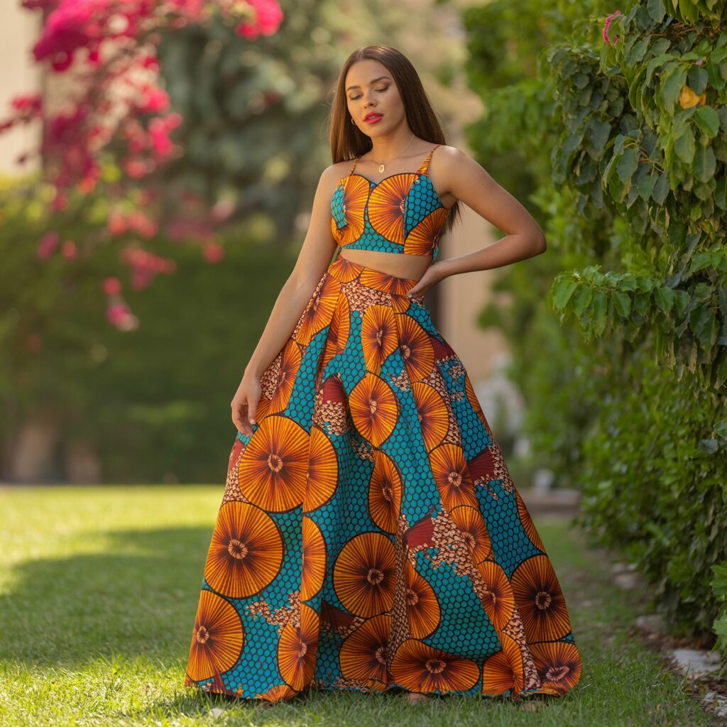 Ankara Two Piece Outfit for Weddings 1