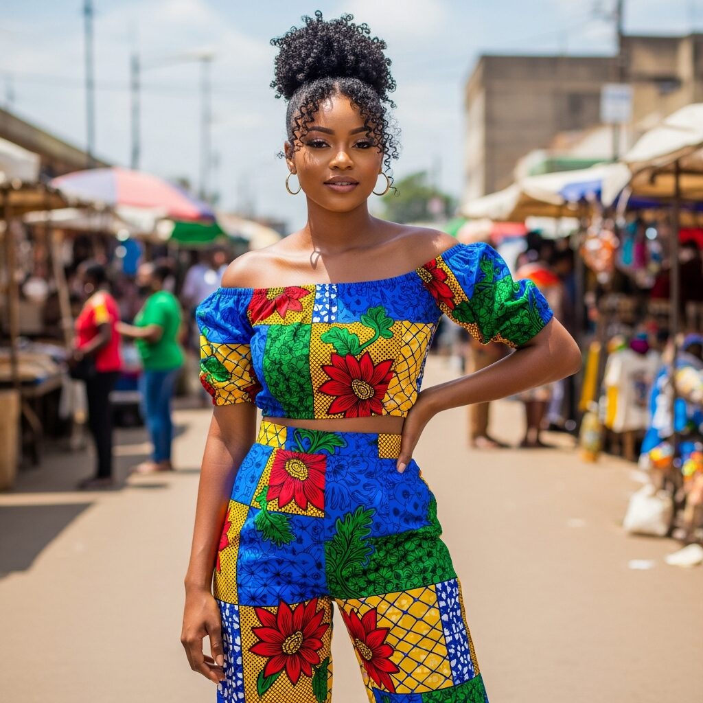 Casual Ankara Two Piece