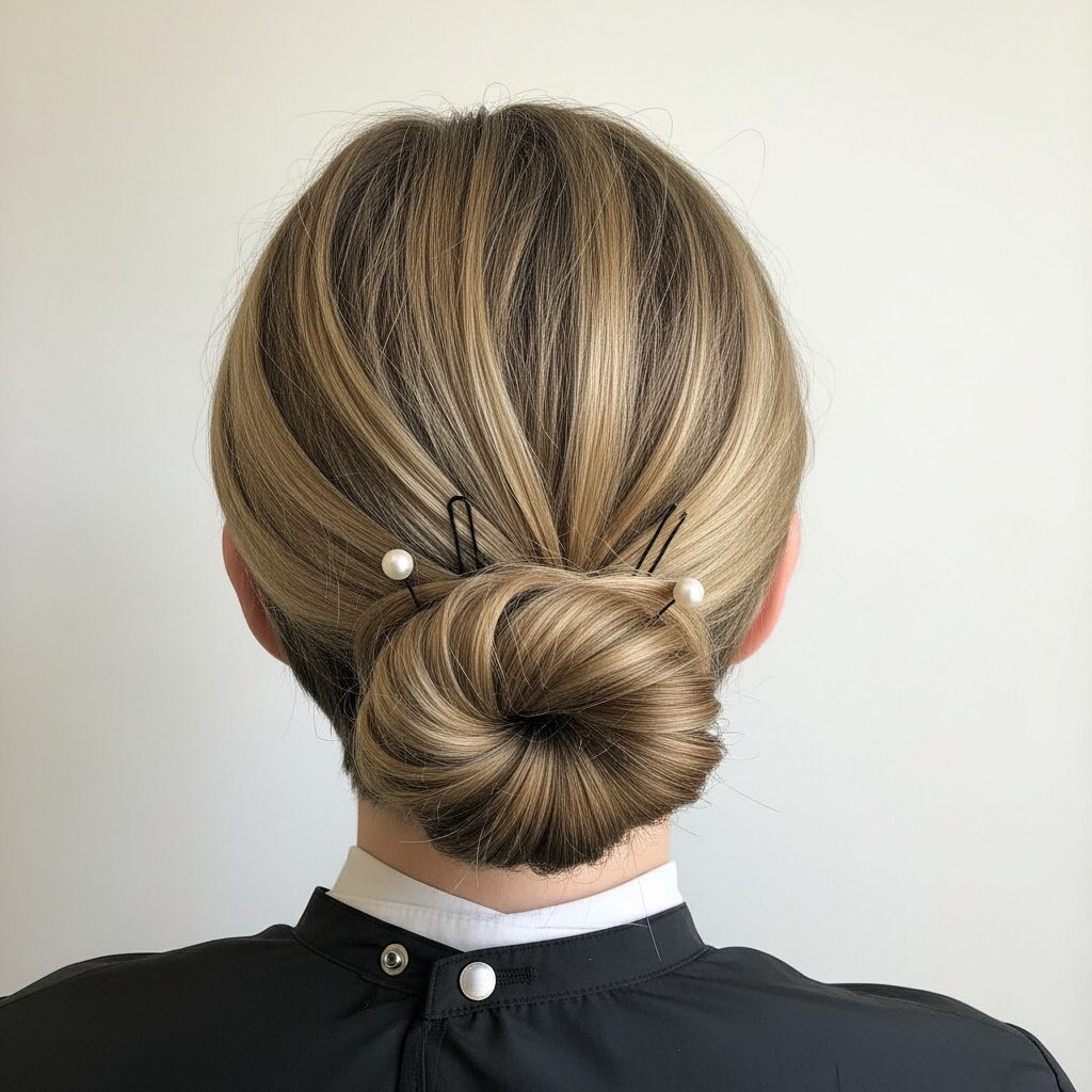 Curled Short Chignon