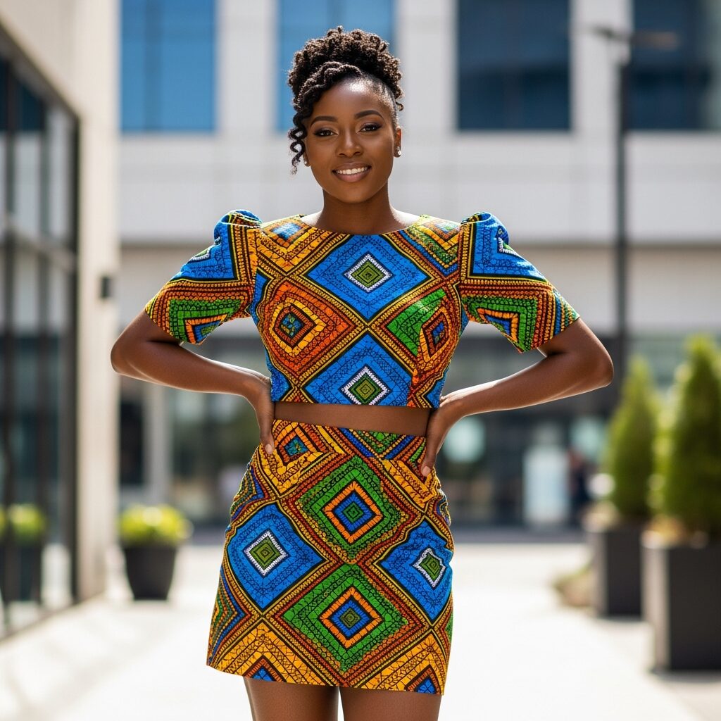 Short Ankara Two Piece Outfit