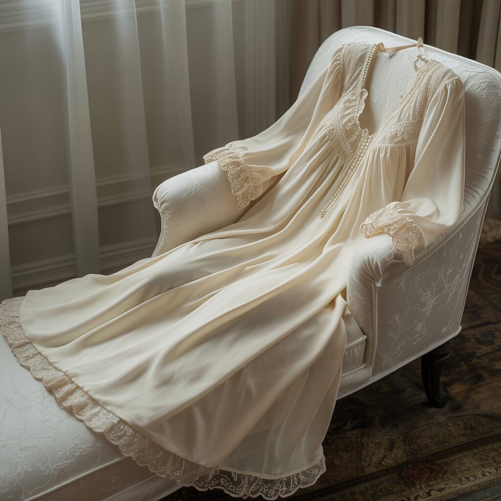 Soft bridal nightgown