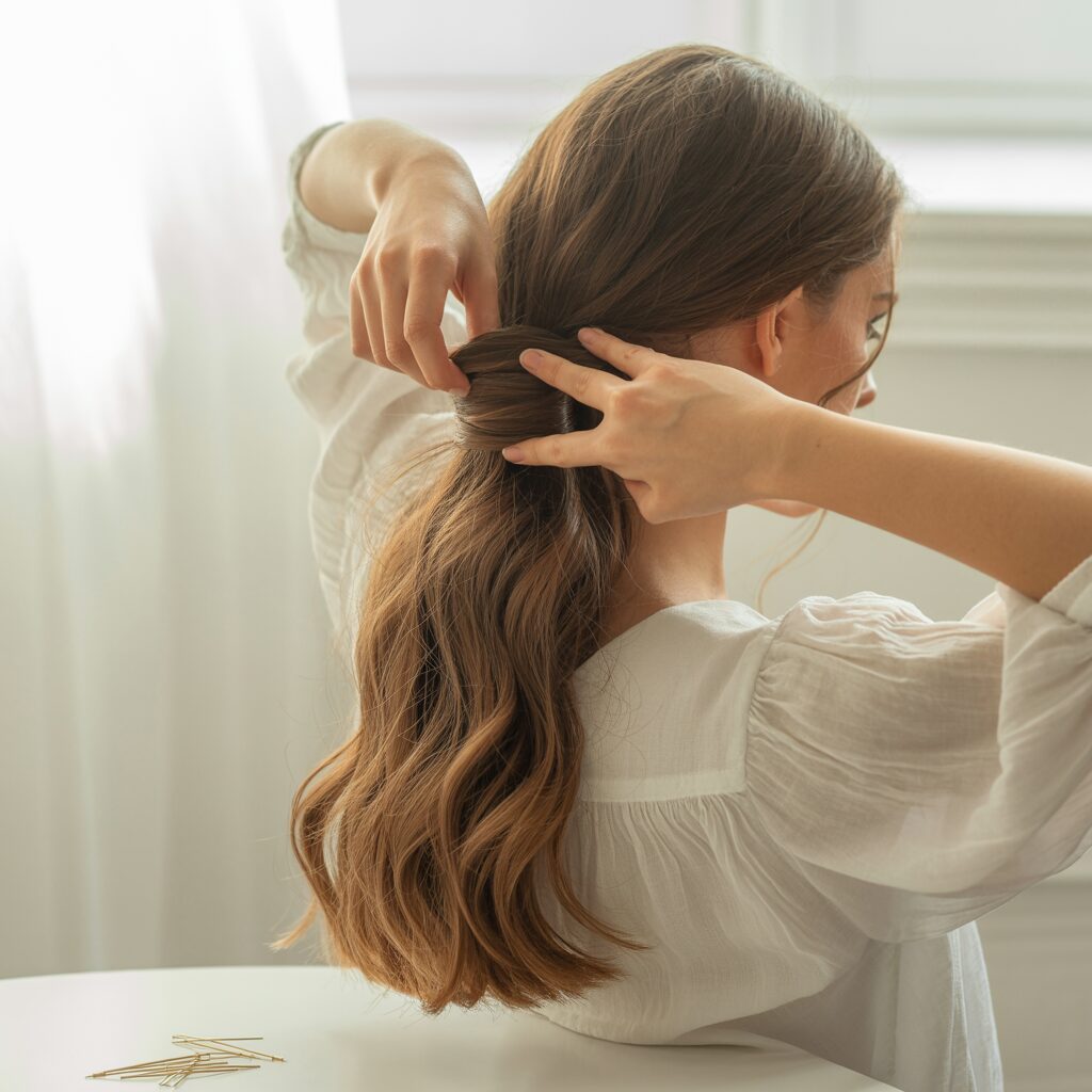 Step By Step Classy Chignon Hairstyle