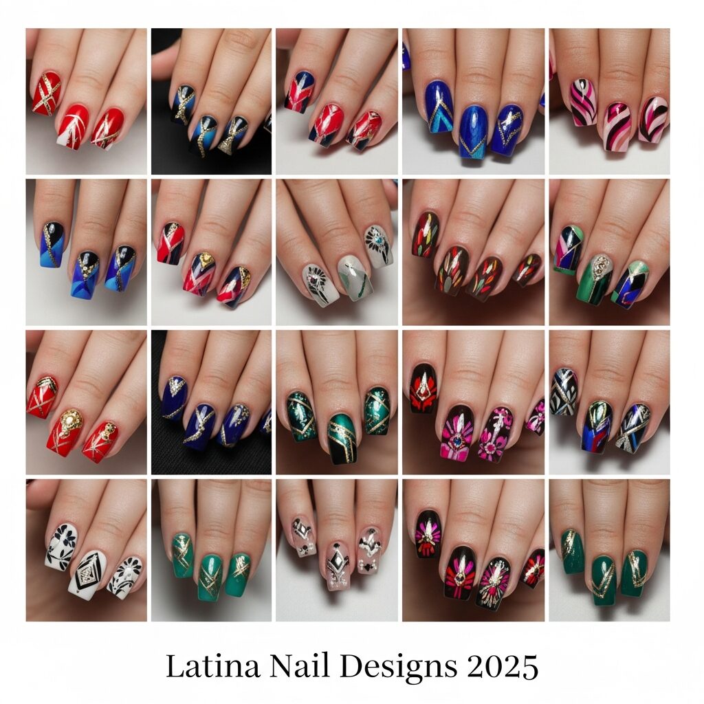 21 Latina Nails