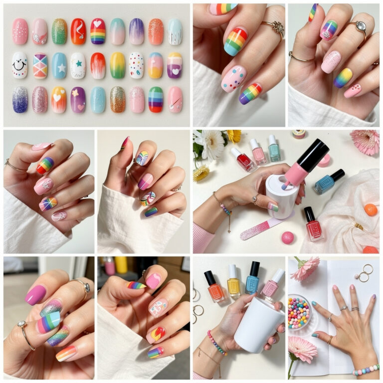 25 Creative Rainbow Nail Designs To Brighten Up Your Day