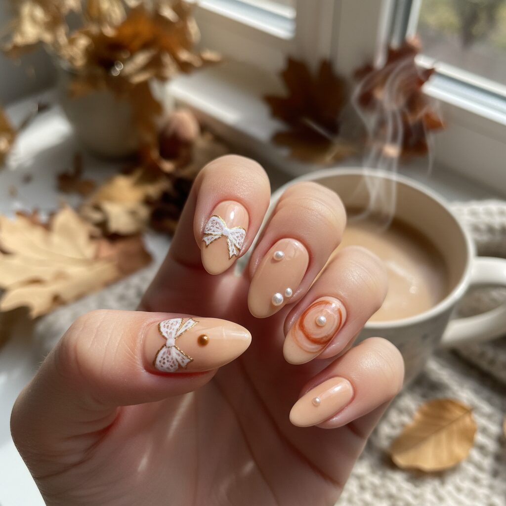 Best Fall Coquette Nail Designs