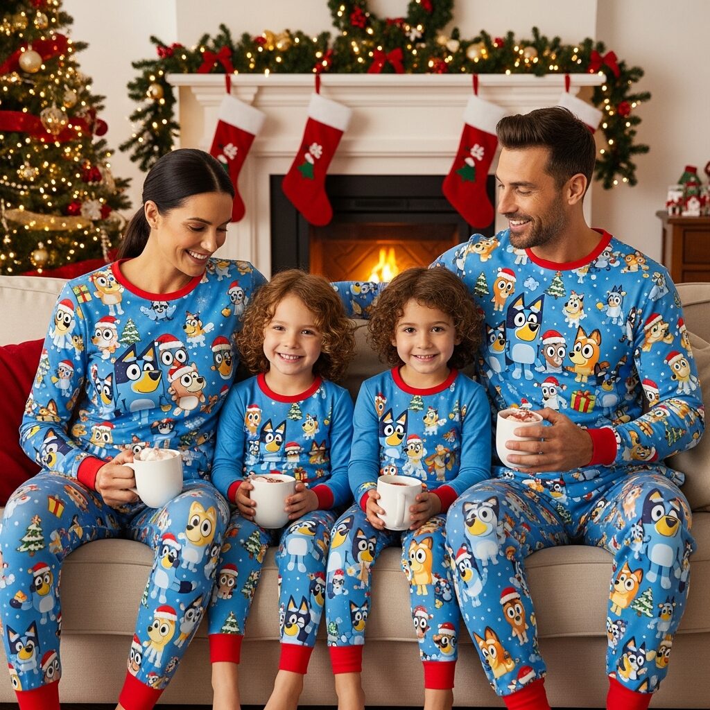 Bluey Family Christmas Pajamas