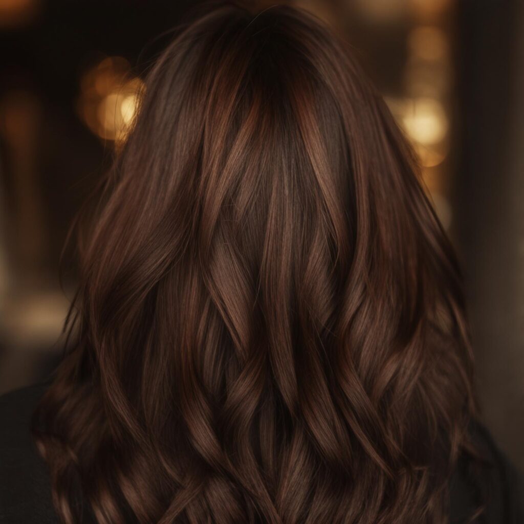 Chestnut Mocha Brown Hair Color