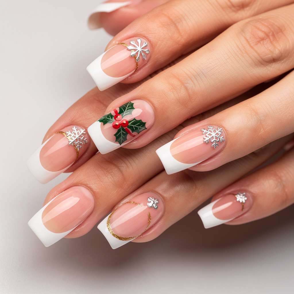 Christmas Acrylic Nails Square