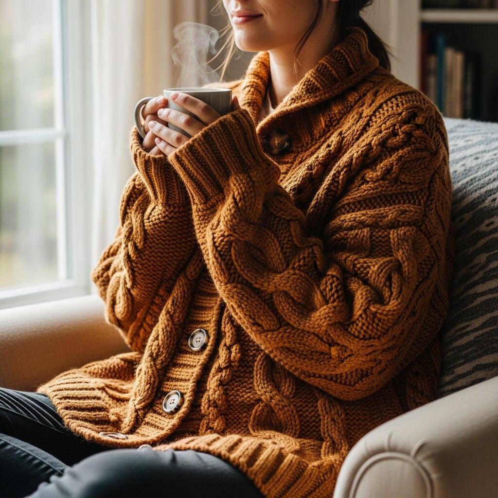 Chunky Cardigan Sweater Design