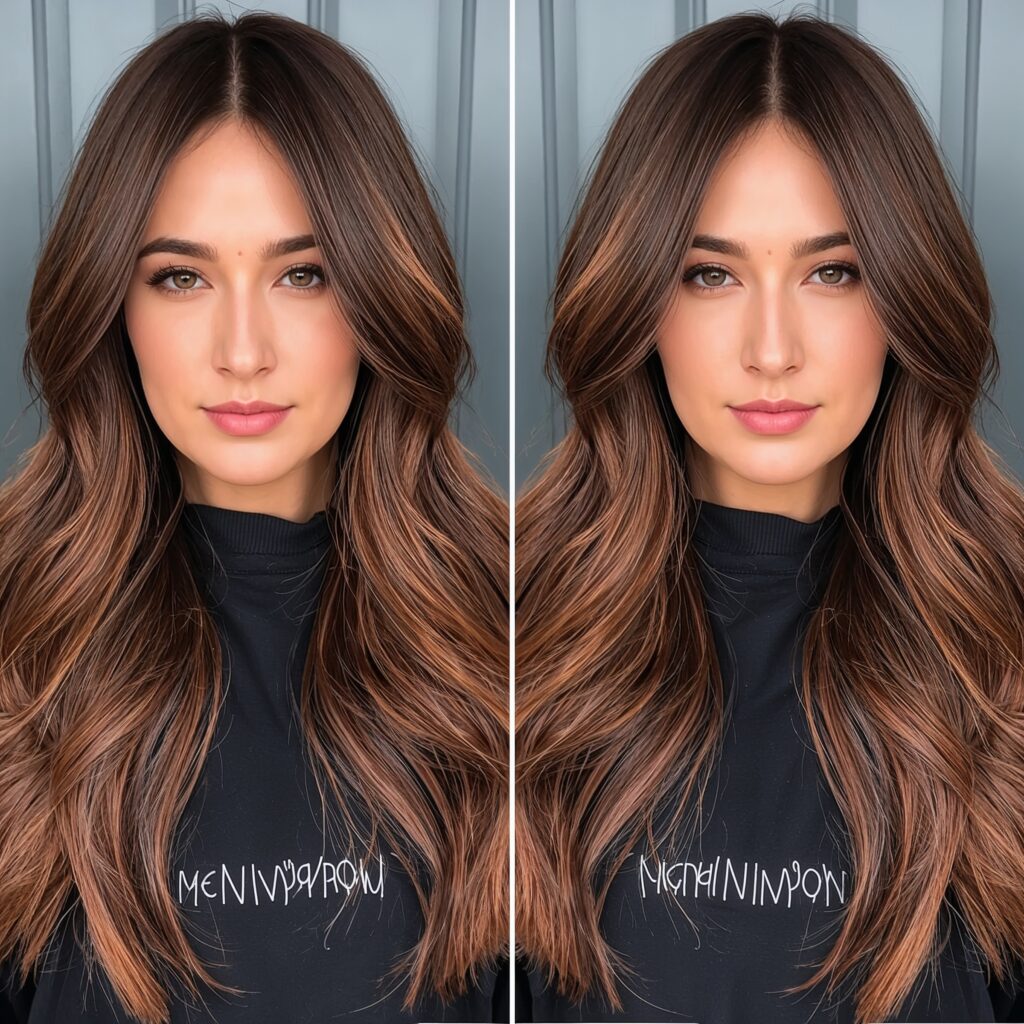 Cinnamon Mocha Brown Hair Color