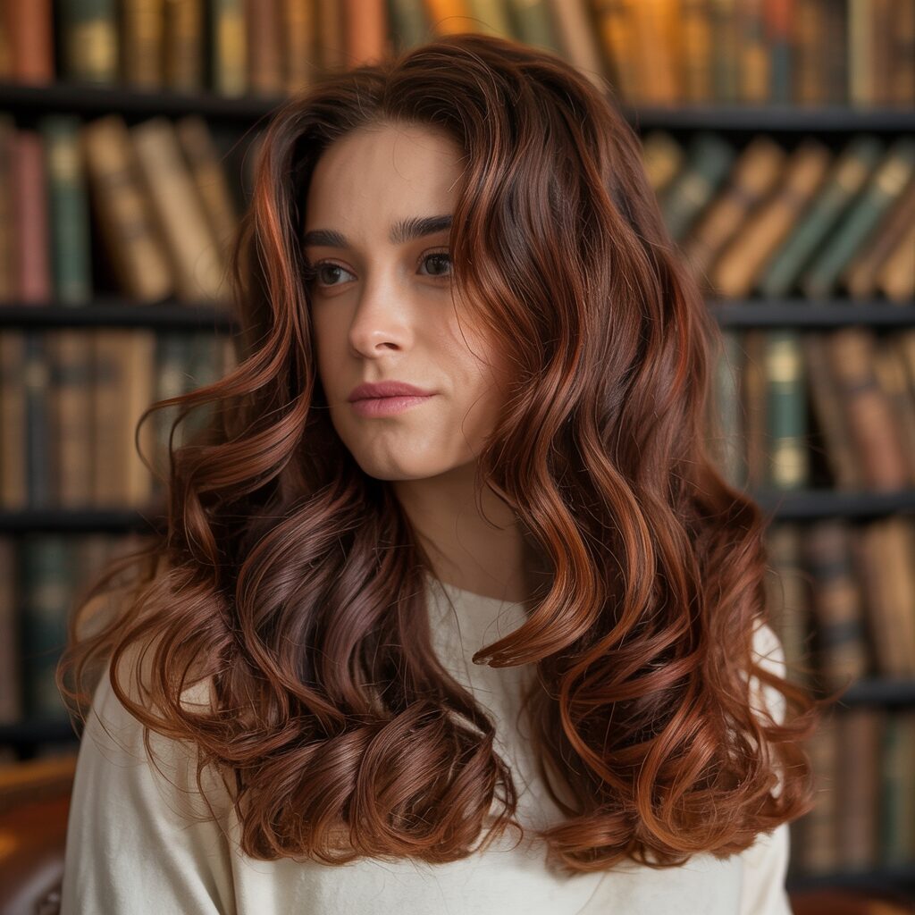 Cinnamon Mocha Brown Hair.