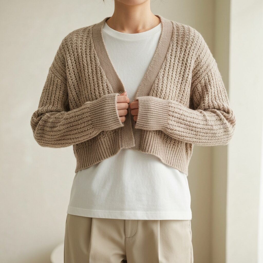 Cropped Cardigan Sweater Design