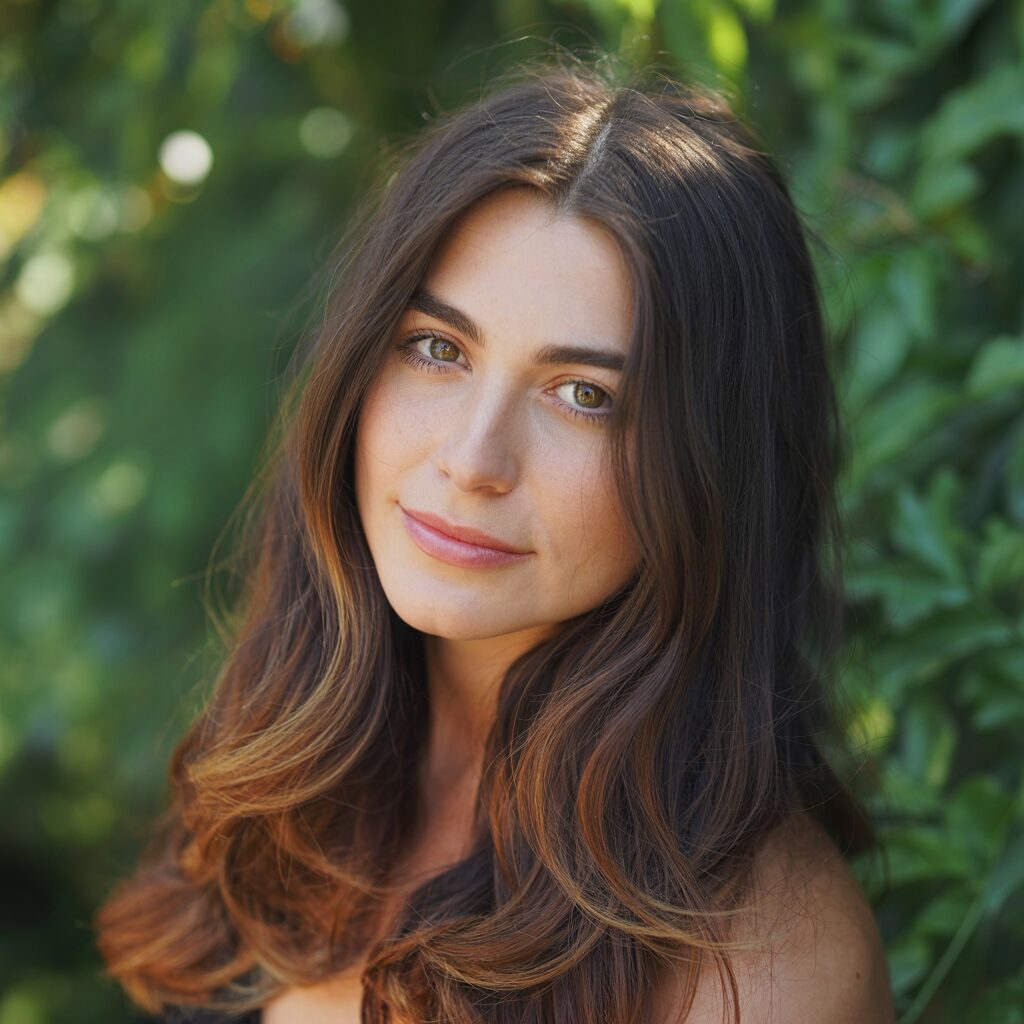 Dark Mocha Brown Hair Color Idea