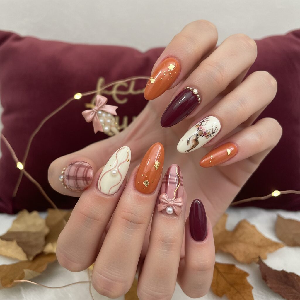 Fall Coquette Nails