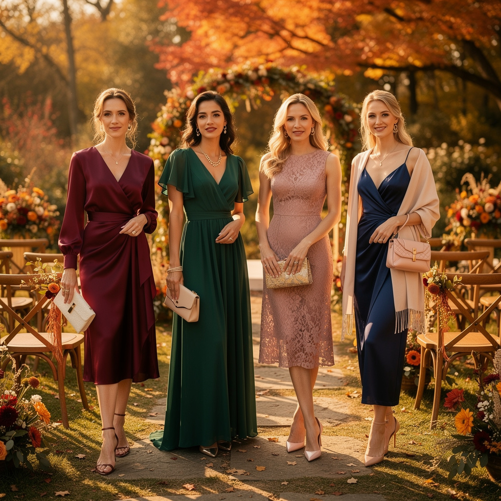 Fall Outdoor Wedding Guest Dresses 02