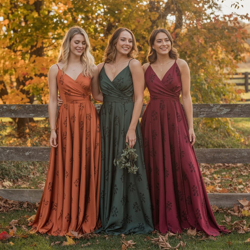 Fall Outdoor Wedding Guest Dresses