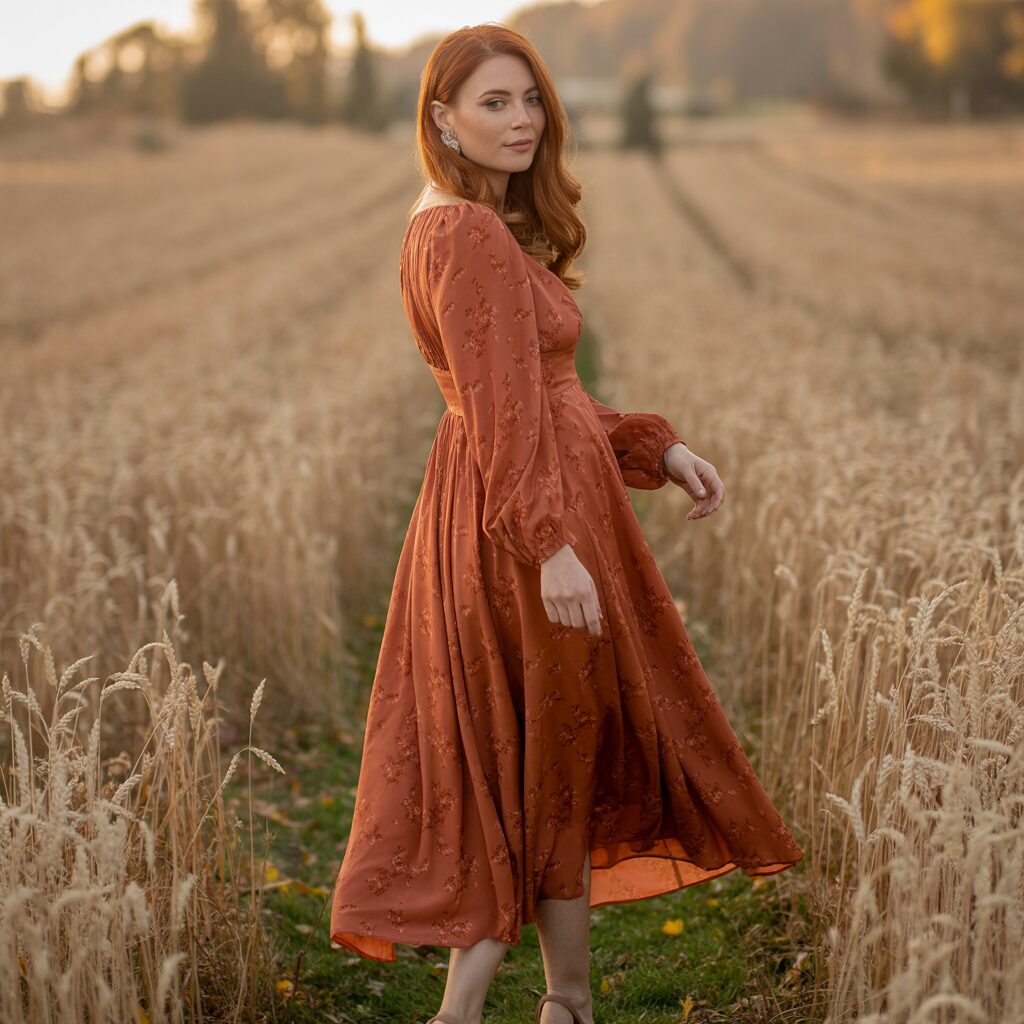 Fall Western Wedding Guest Dresses 02