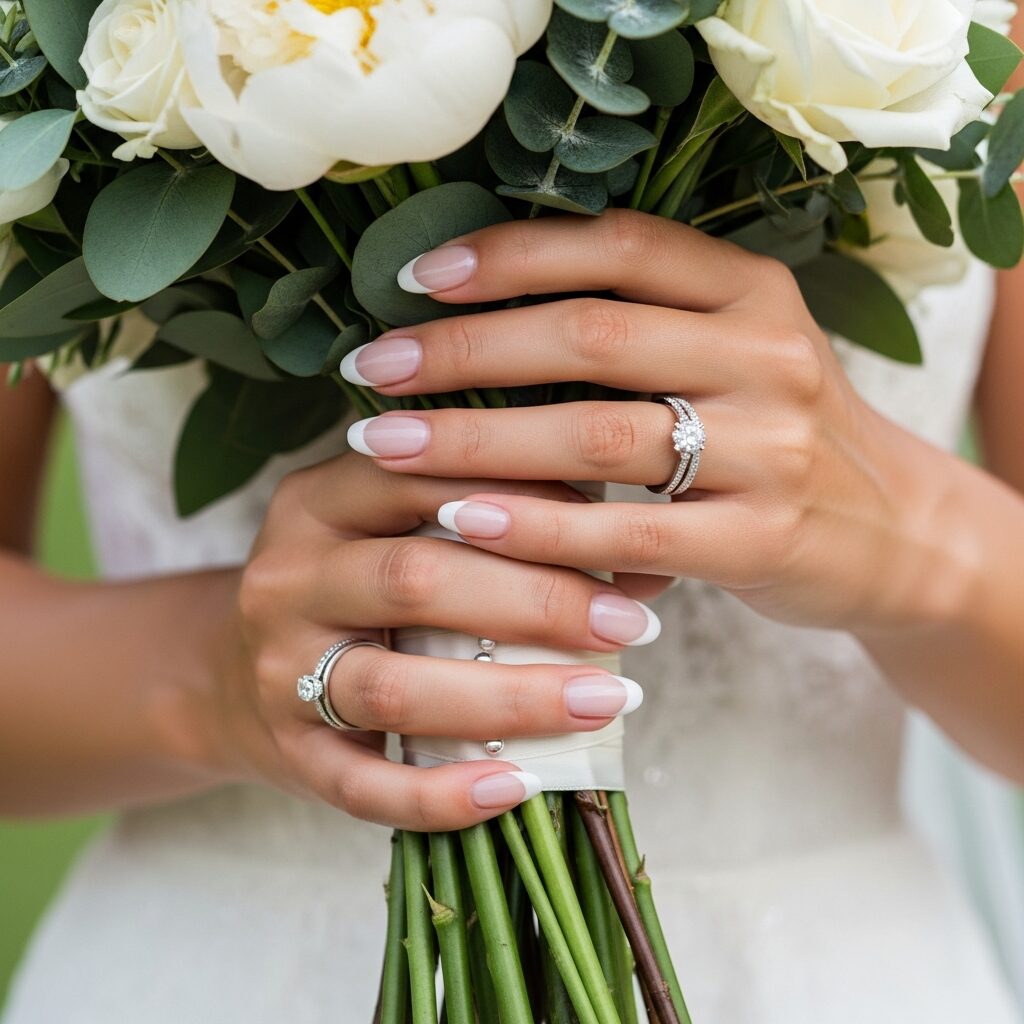 french-tip-wedding-nails