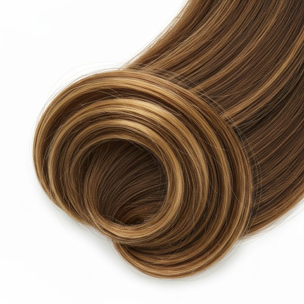 Golden Mocha Brown Hair Color