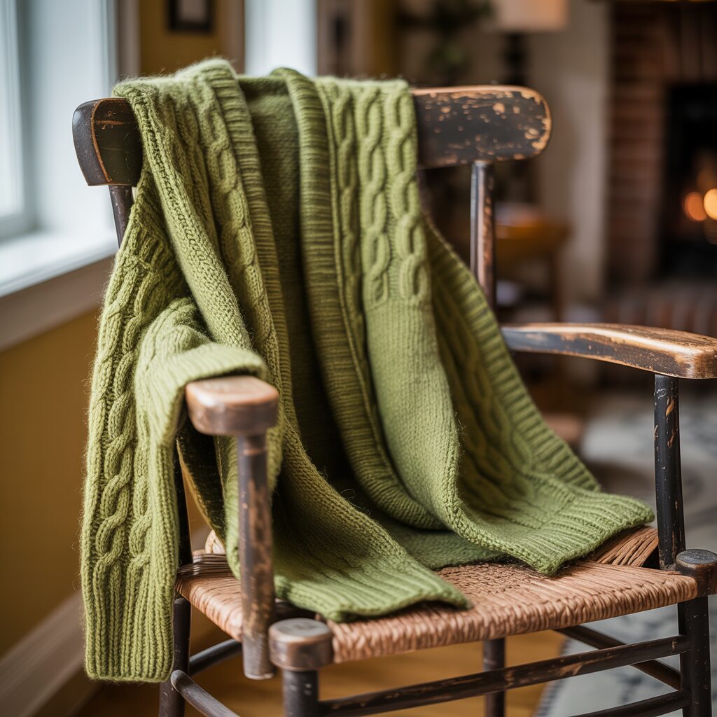Green Cardigan Sweater