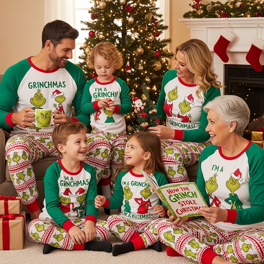 Grinch Family Christmas Pajamas