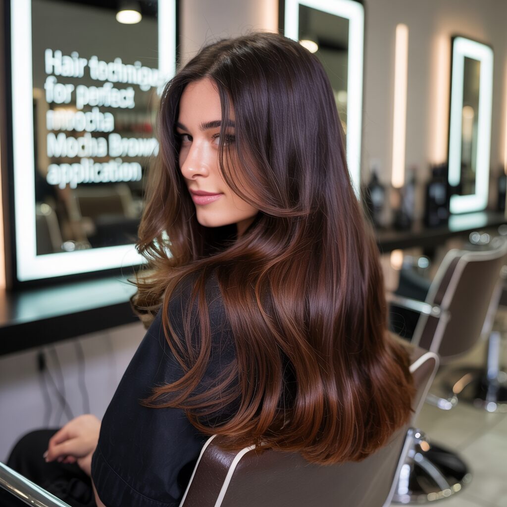Hair Techniques for Perfect Mocha Brown