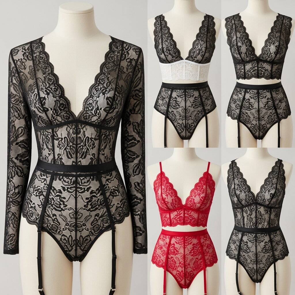 Lace Bodysuits 1