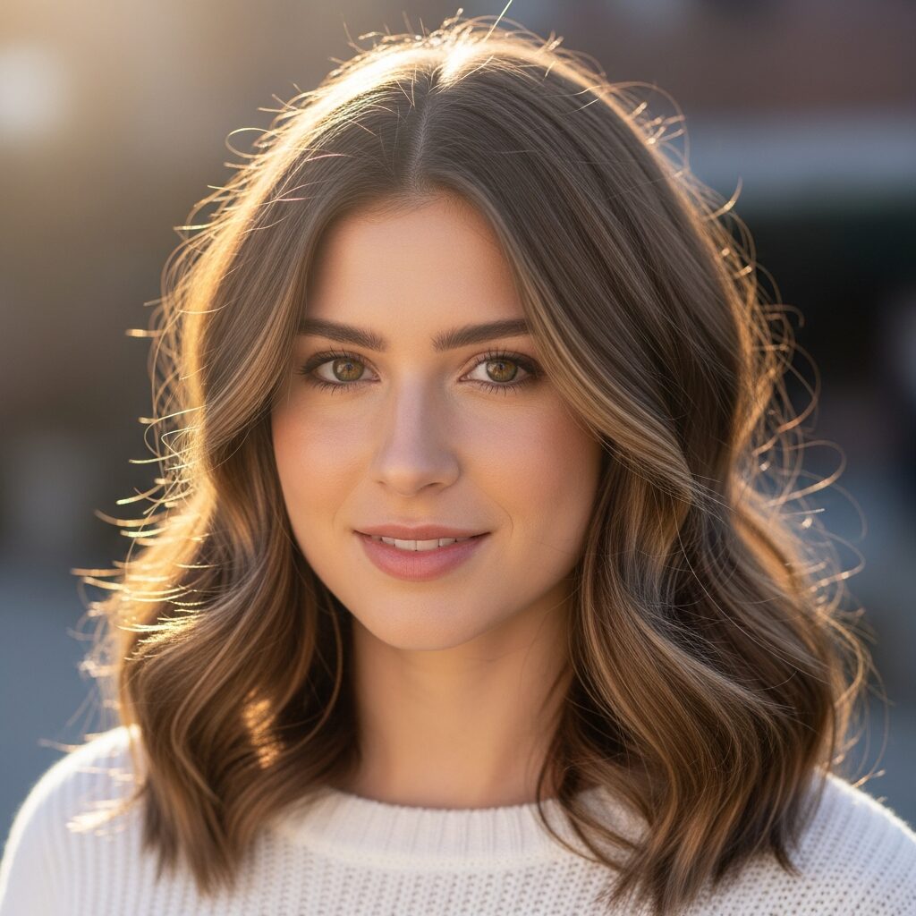 Light Mocha Brown Hair Color Idea