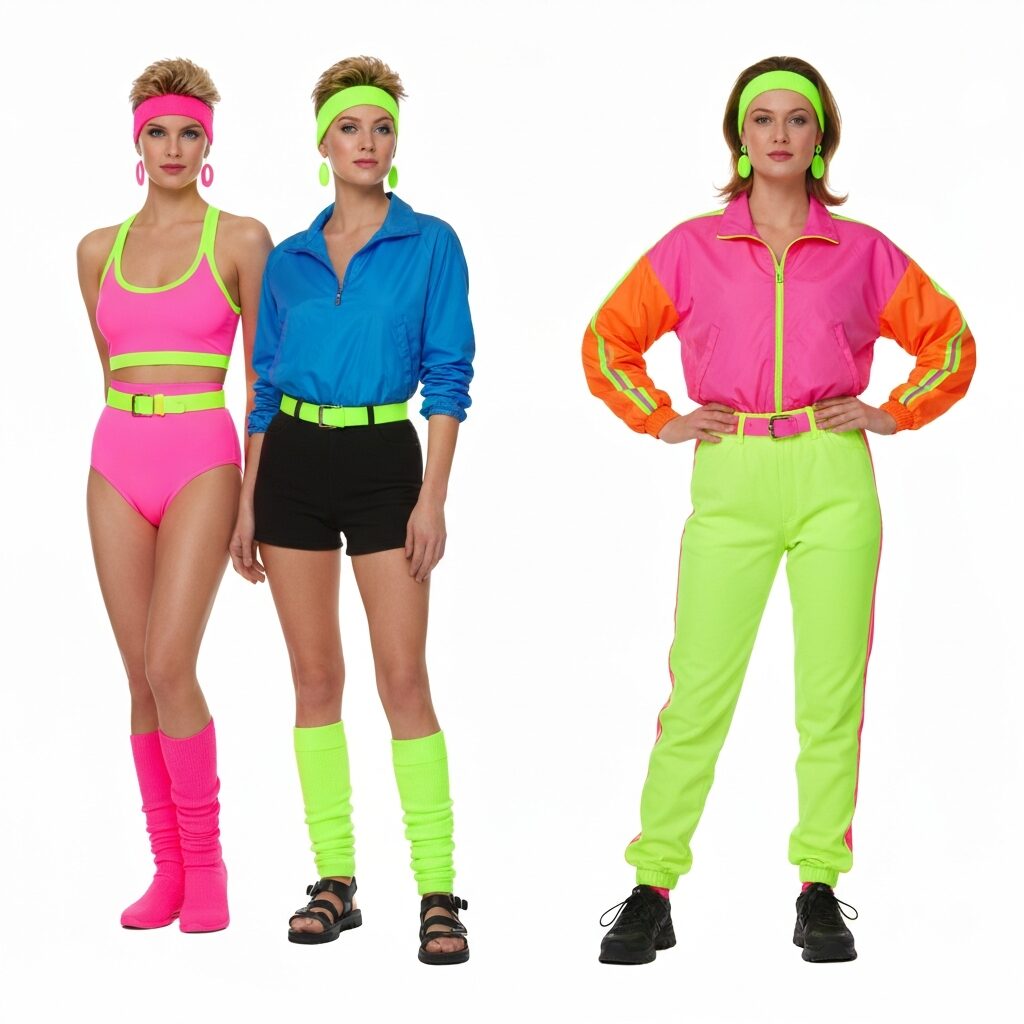 Neon workout wear