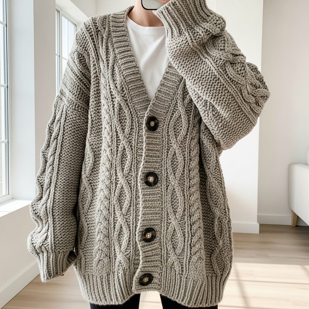Oversized Cardigan Sweater