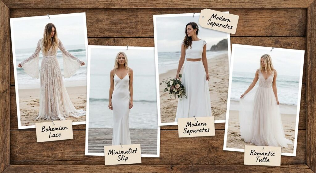 Popular Beach Wedding Dress Styles