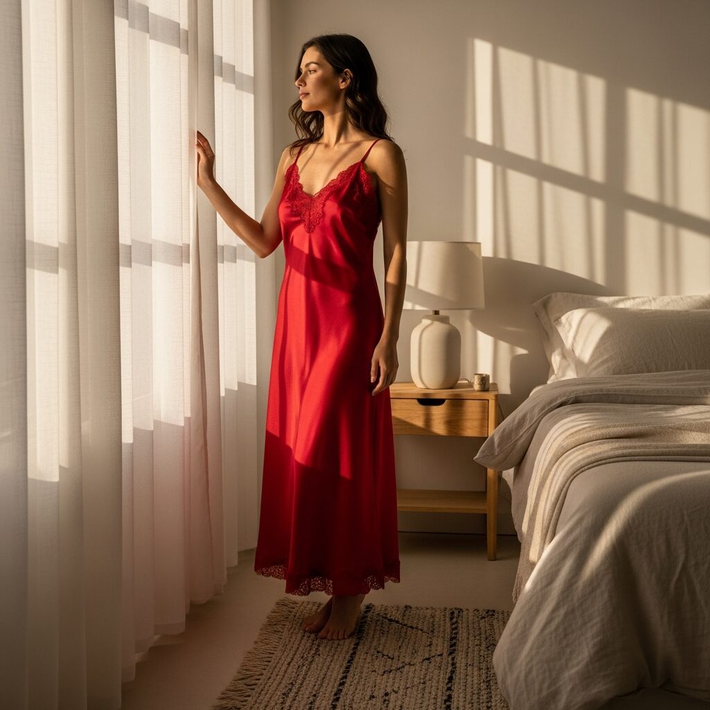 Scarlet Red Chemise