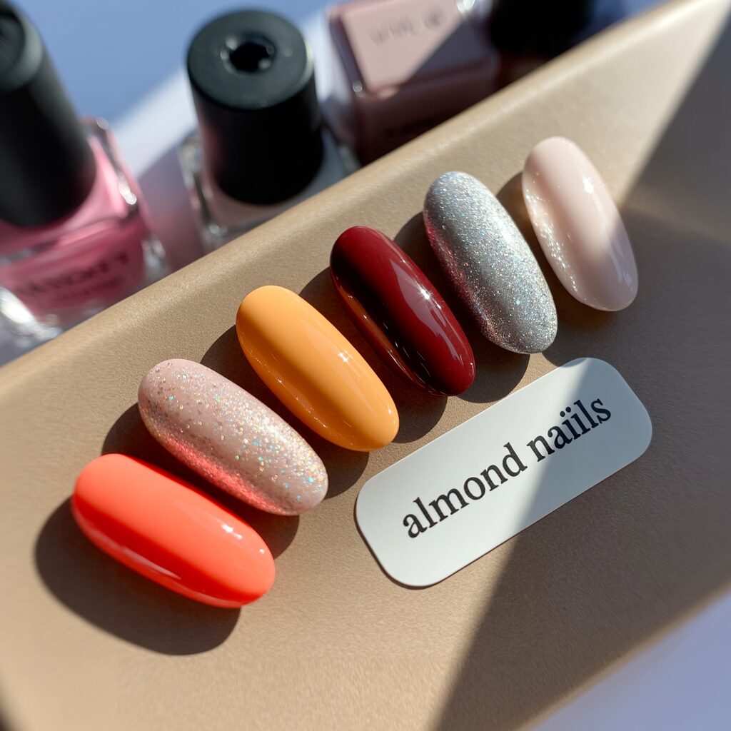 Almond nails colors by season