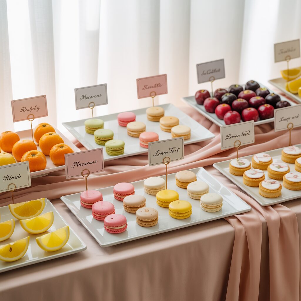 bridal shower food decor