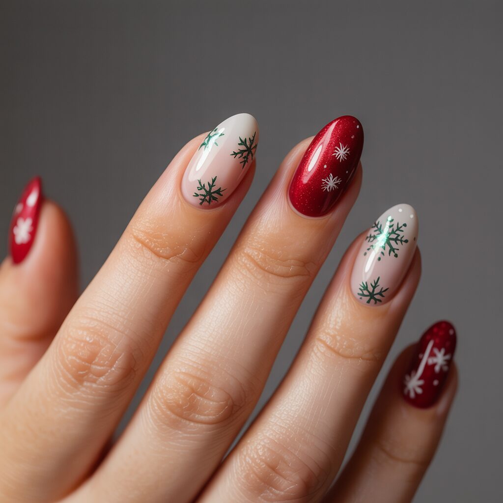 christmas nails 2025