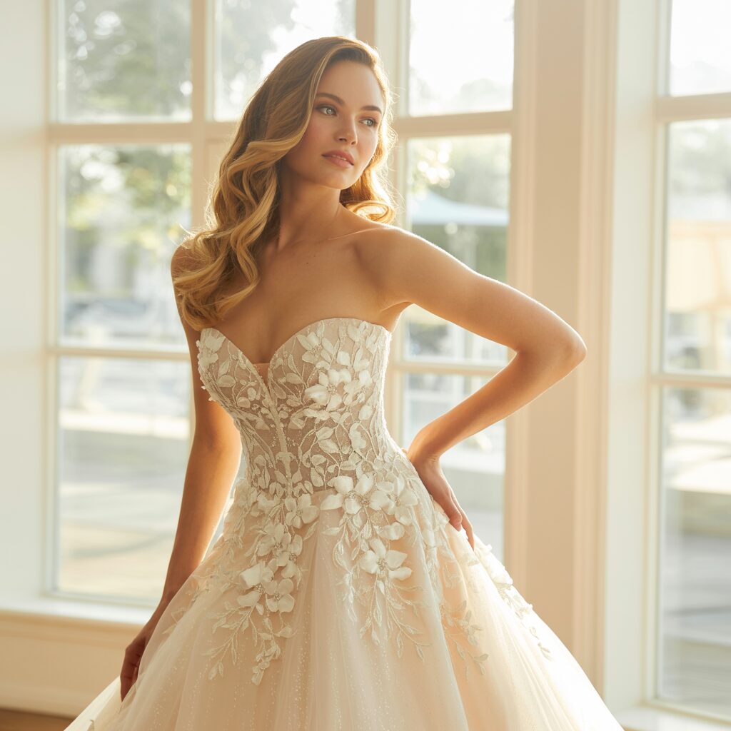 Morilee Divina Wedding Dress style 2406 feature image in bridal boutique