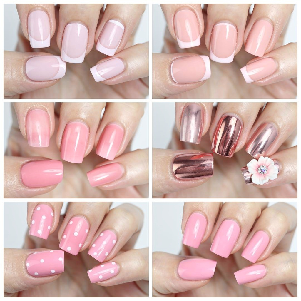 pink acrylic nails stylish nail art trends 2025 ideas collage