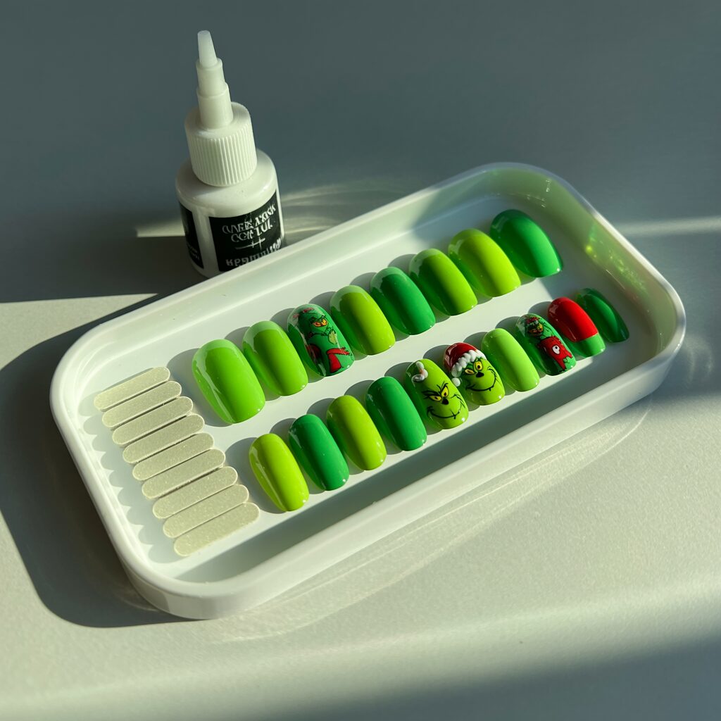press on grinch nails how to choose 01