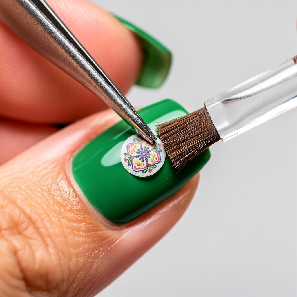 the grinch nail stickers how to apply 02
