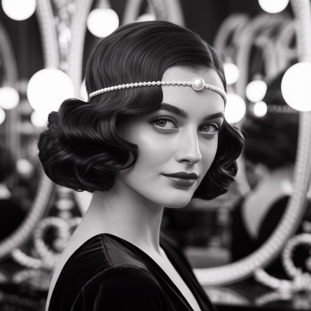 1920s bobbed hair style symbolizing the modern woman and changing beauty trends