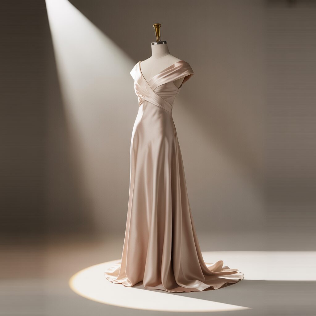 1920s cap sleeve dress featuring elegant shoulder coverage and a classic dropped waist suitable for formal occasions