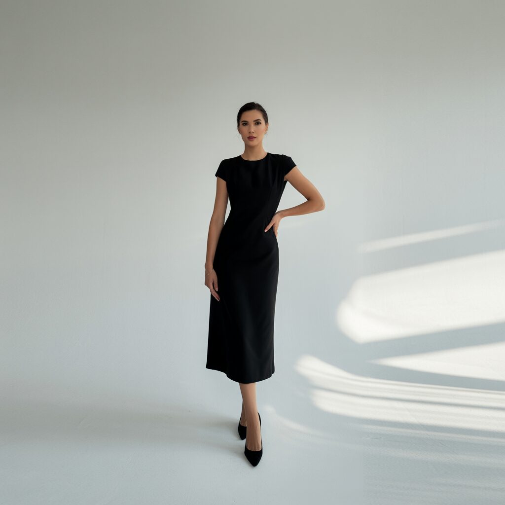1920s little black dress by Coco Chanel, an iconic wardrobe essential that defines timeless fashion