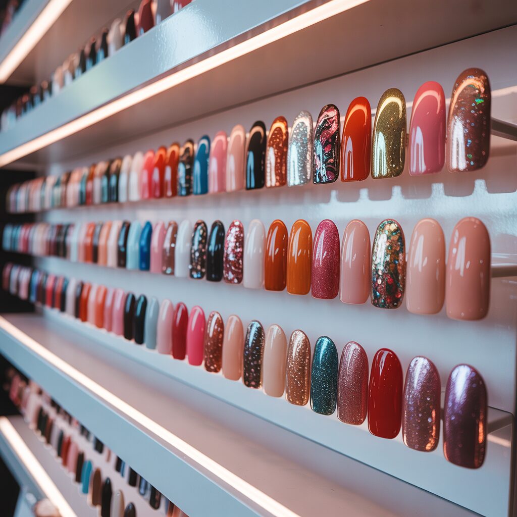 Glamnetic press on nails displayed in a retail store