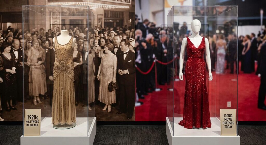 Iconic 1920s film evening gown that continues to inspire modern red carpet fashion
