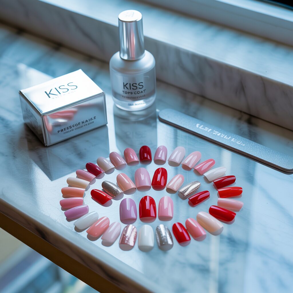kiss press on short nails png